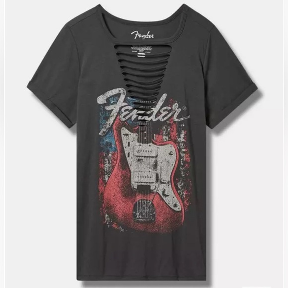 TORRID Fender Classic Fit Cotton Slash Tee Size 5X - Picture 5 of 5